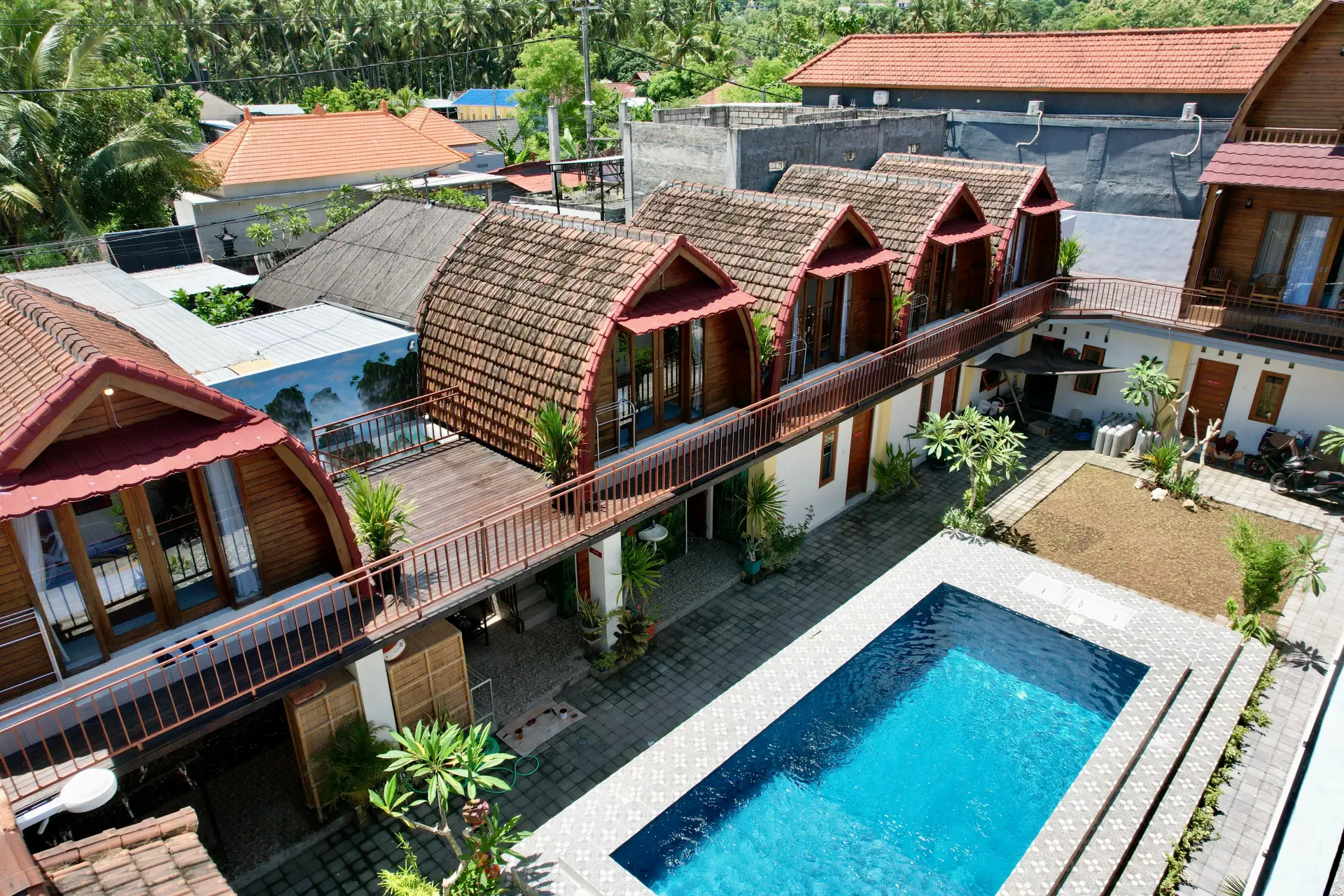 Aerial Photography Nusa Penida Hotel Accommodation Bali